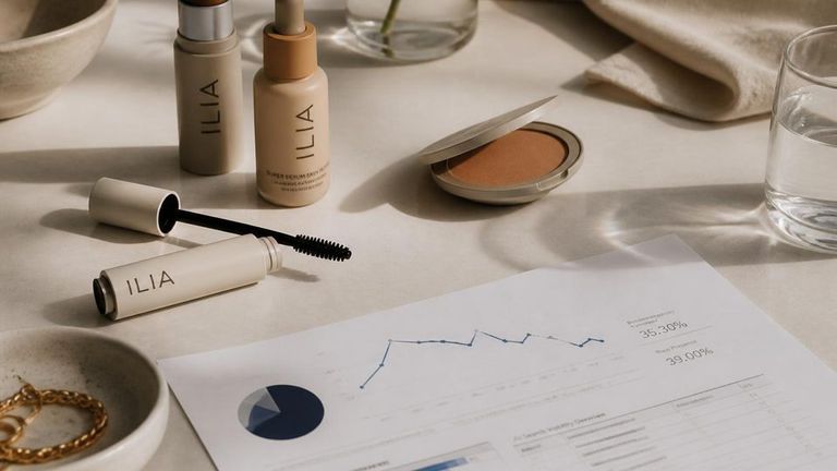 ILIA Beauty AI Visibility Market Strategy Report - Clean Makeup Brands