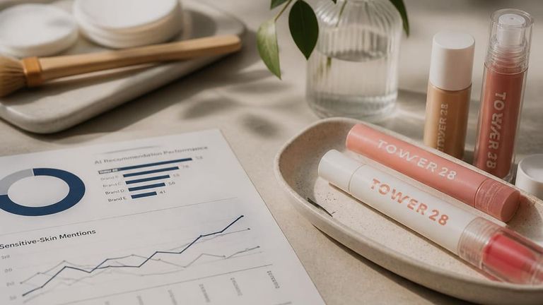 Tower 28 AI Market Strategy Report - Clean Makeup Brands